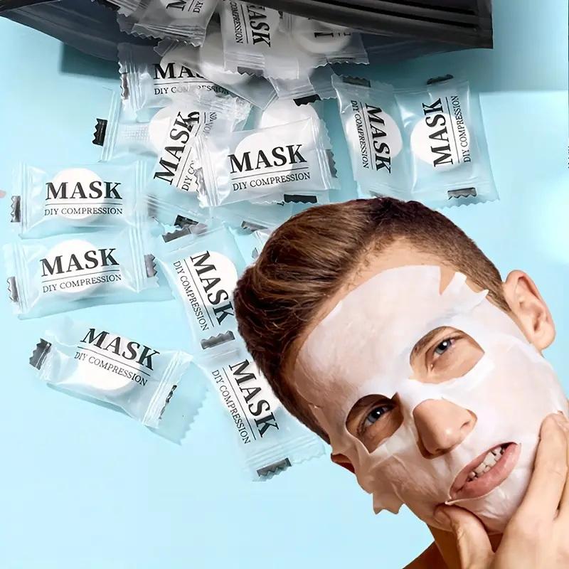 Face Mask Skincare - **100개 일회용 압축 페이셜 마스크 휴대용
