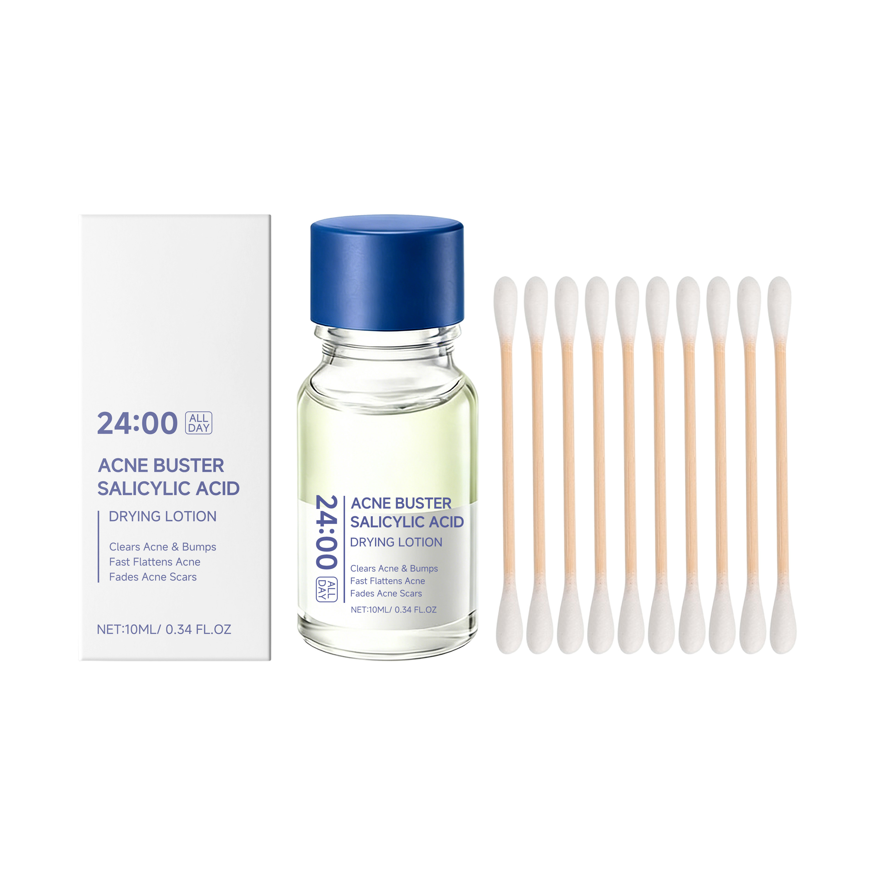 Face Moisturizer - 살리실산 드라이잉 로션 면봉 포함 페이스