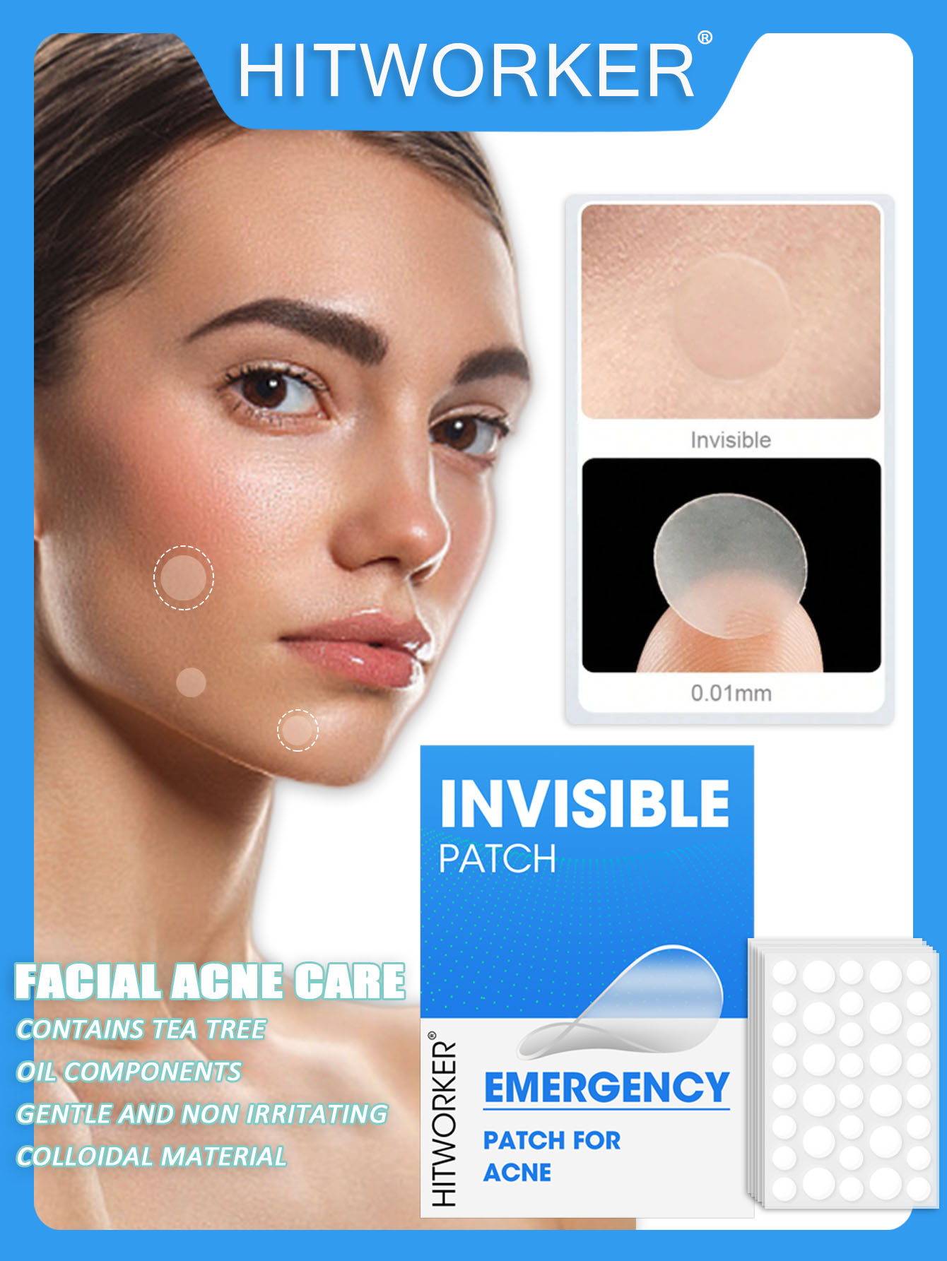 Skincare China - 하이드로콜로이드 여드름 패치 페이셜 클렌징 케어