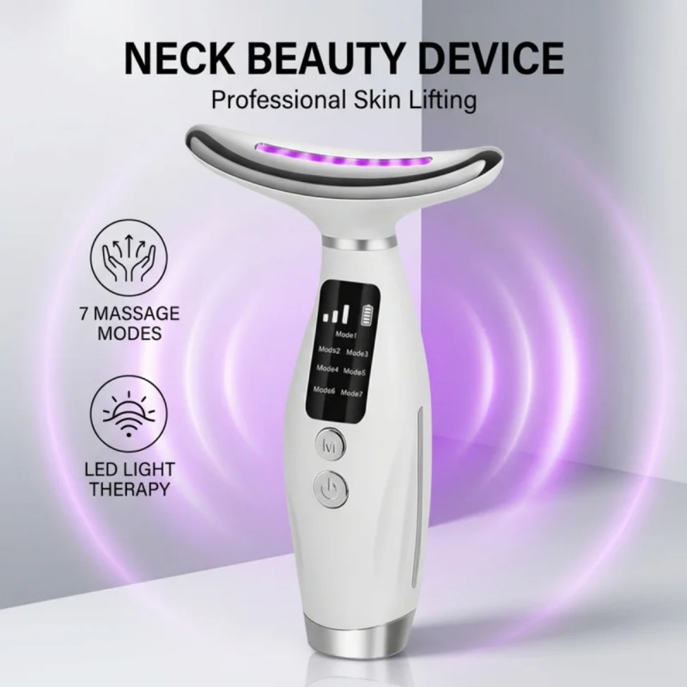목 얼굴 리프팅 마사지기 7색 라이트 LED 광자 테라 - Skincare Glowing 리뷰 및 가격
