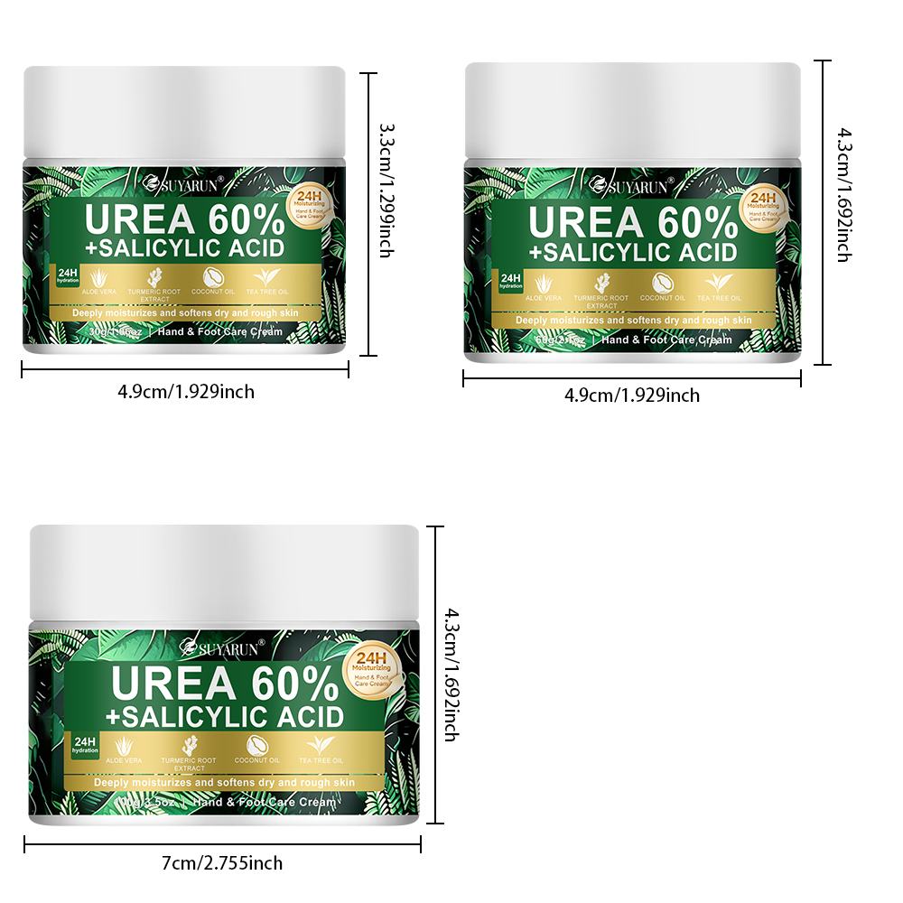 수야룬 60% 우레아 풋 케어 크림, 갈라진 발뒤꿈치와 - Urea Foot Cream 리뷰 및 가격