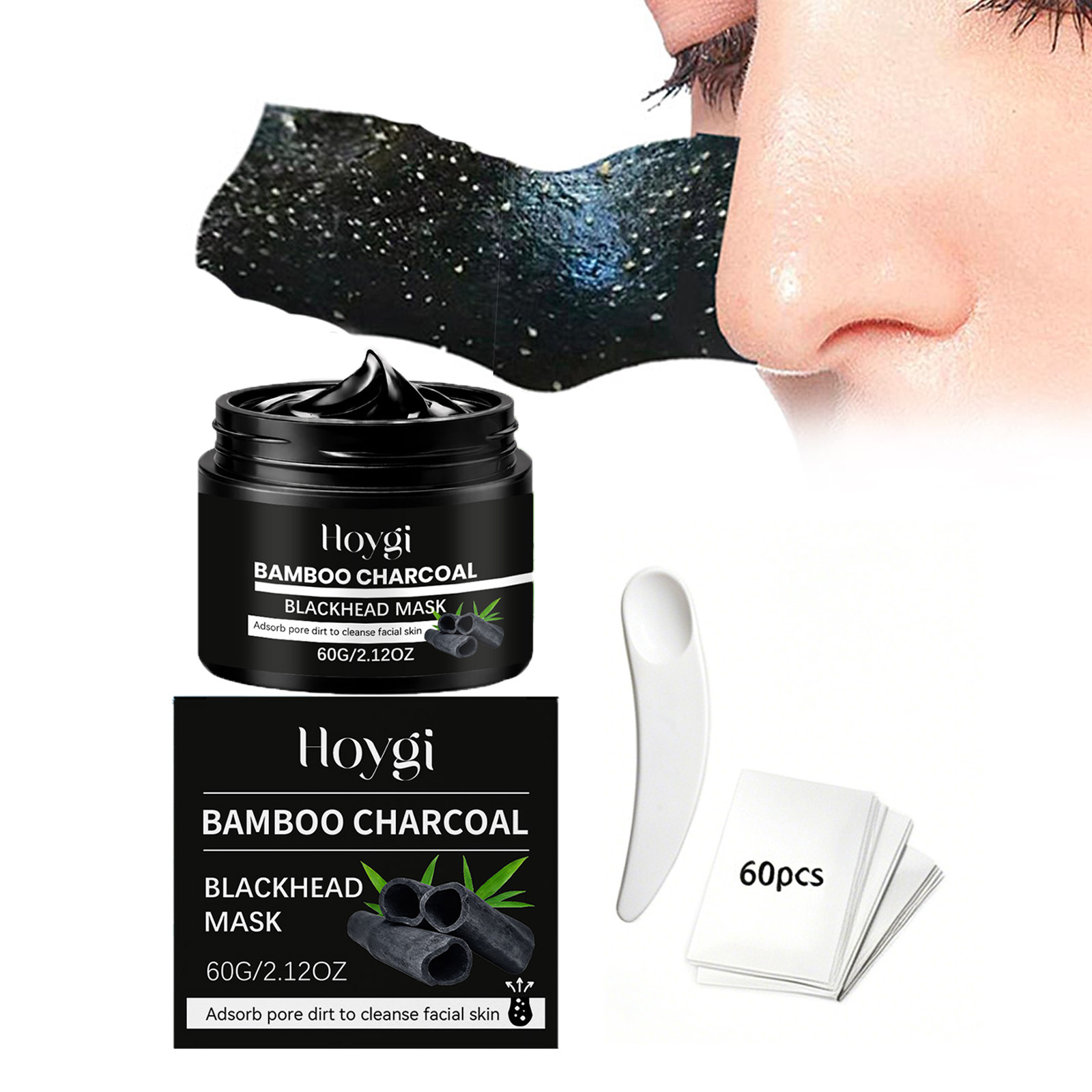 대나무 숯 블랙헤드 마스크 필오프 모공 클렌징 코팩 ( - Skincare China 리뷰 및 가격
